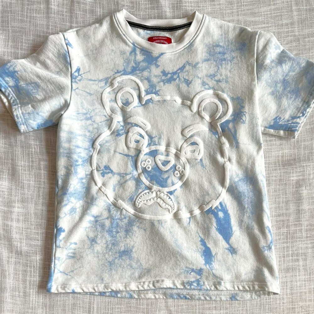 Sprayground Money Bear Tye Dye T-Shirt Men's Size Large RARE